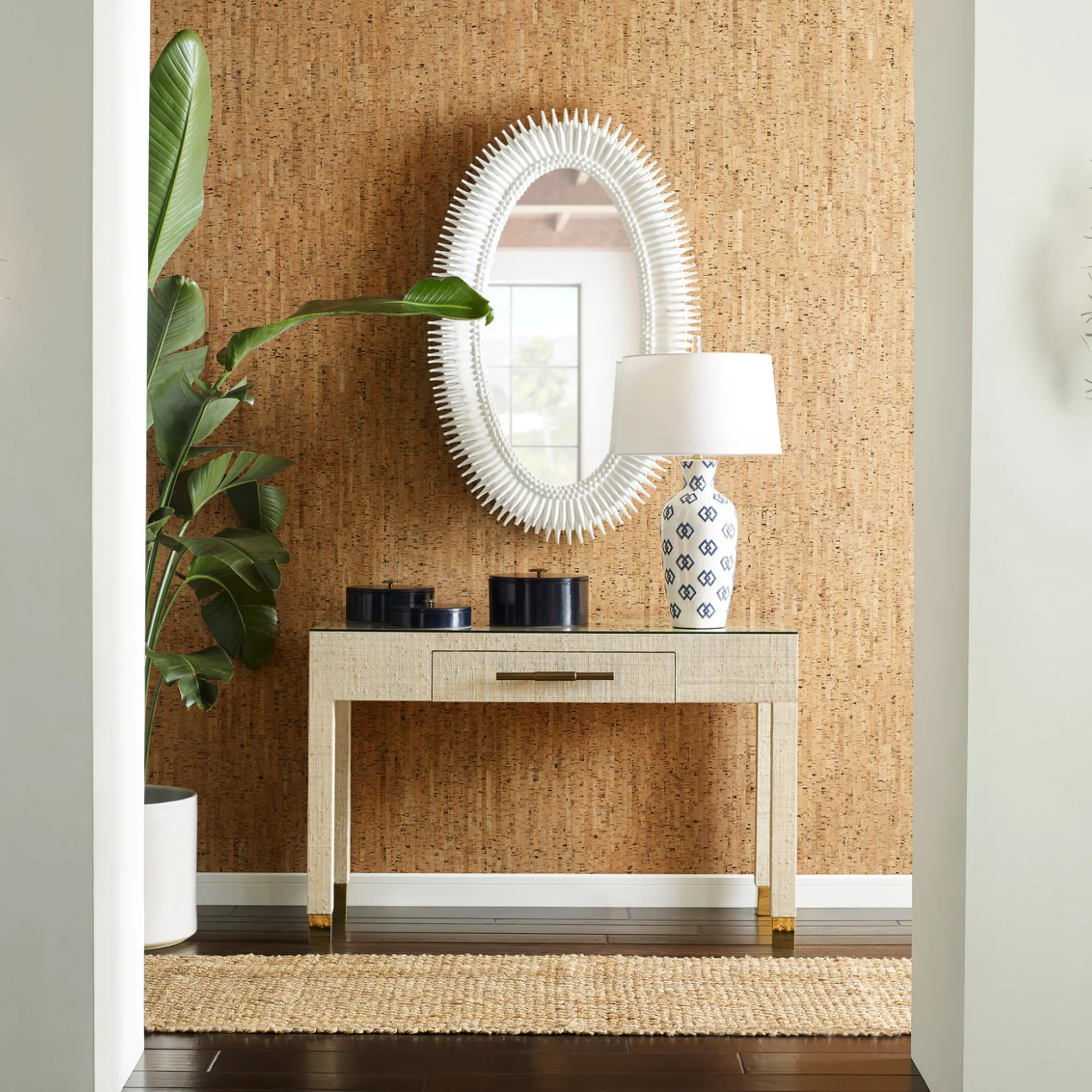 White Lucius Mirror