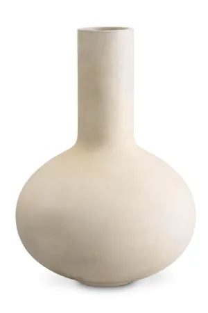 White Narrow-Necked Vase | Met x Eichholtz Moon Jar Vase,Glass Vase