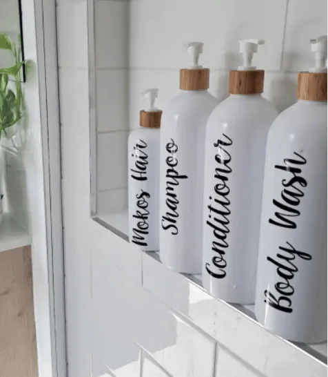 White Plastic Pump Bottle - 500ml