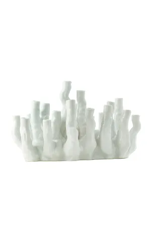 White Porcelain Modern Vase | Pols Potten Coral Reef Vase,Glass Vase