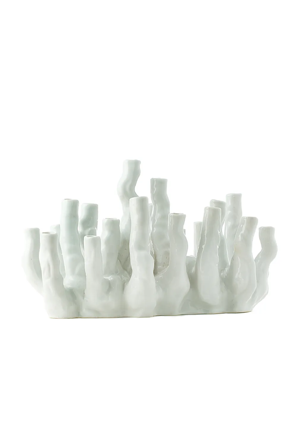 White Porcelain Modern Vase | Pols Potten Coral Reef Vase,Glass Vase