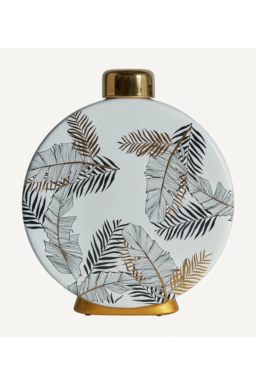 White Round Ceramic Vase | Vical Home Uxue Vase,Glass Vase