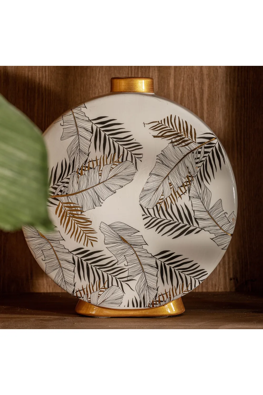 White Round Ceramic Vase | Vical Home Uxue