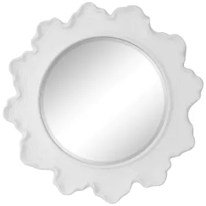 White Sea Coral Design Round Wall Mirror Cutting Board,Kitchen Board