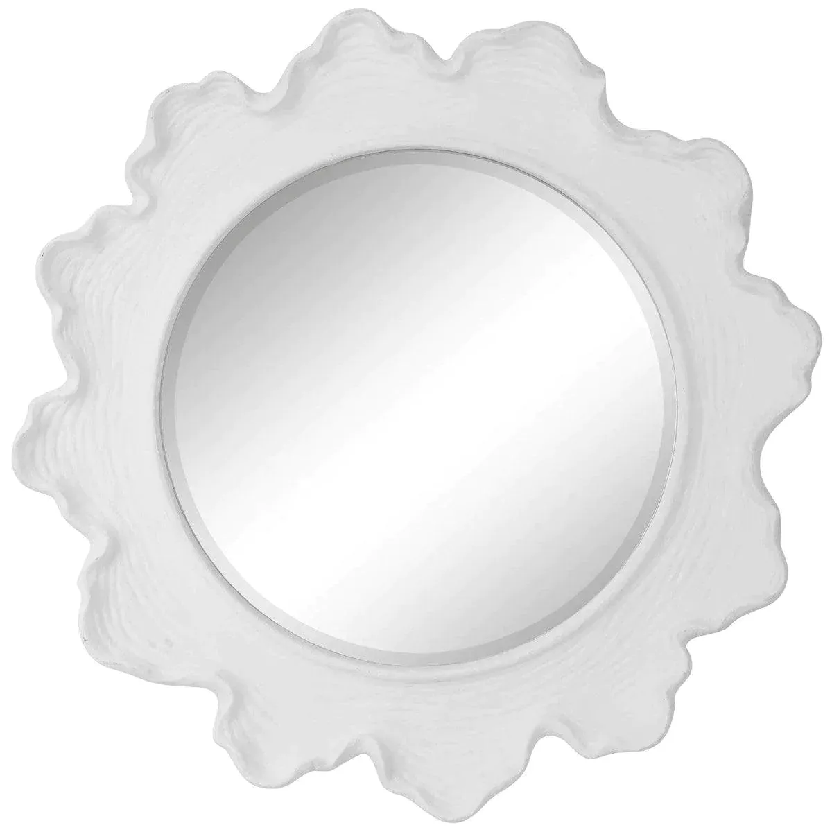 White Sea Coral Design Round Wall Mirror Cutting Board,Kitchen Board