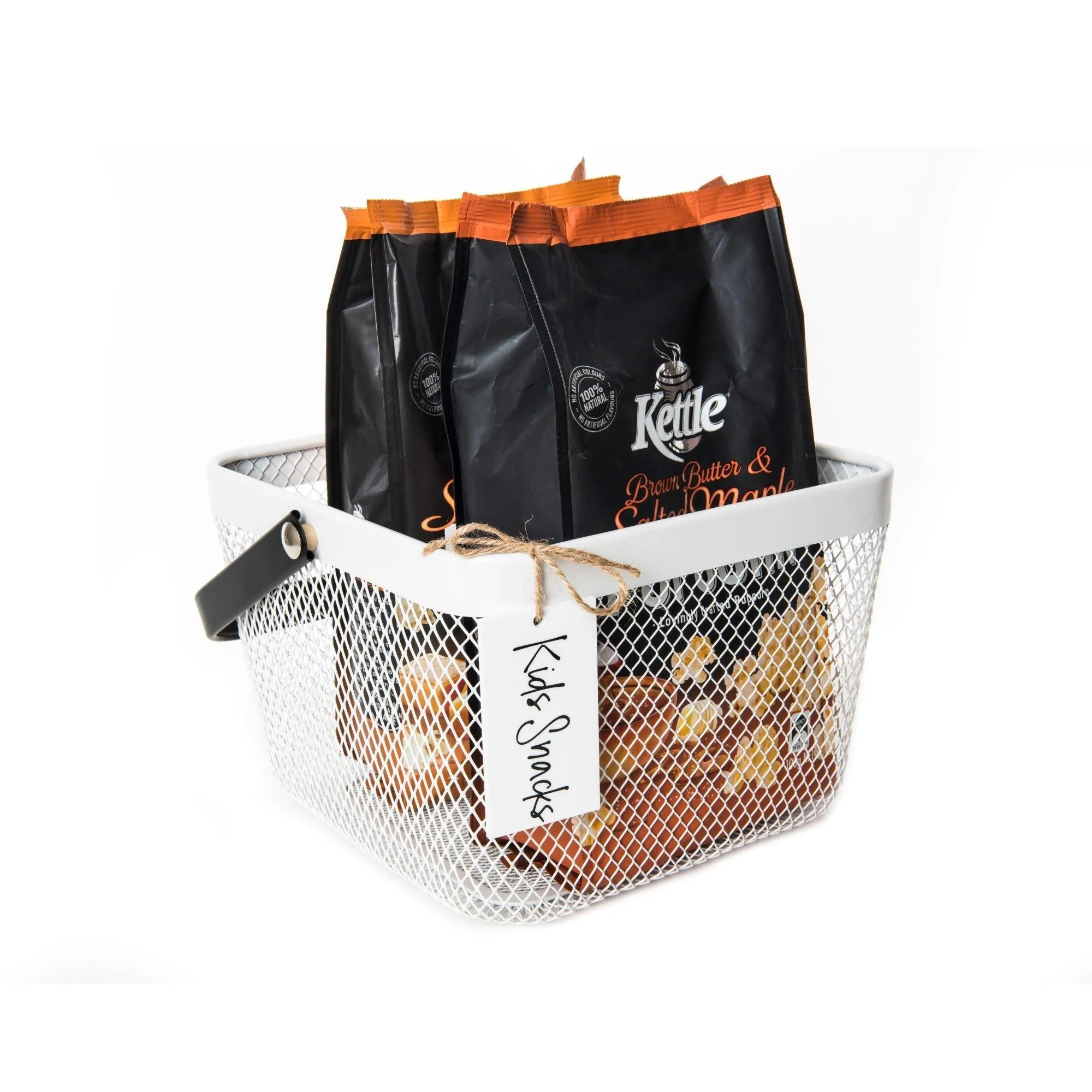 White Small Handy Storage Basket