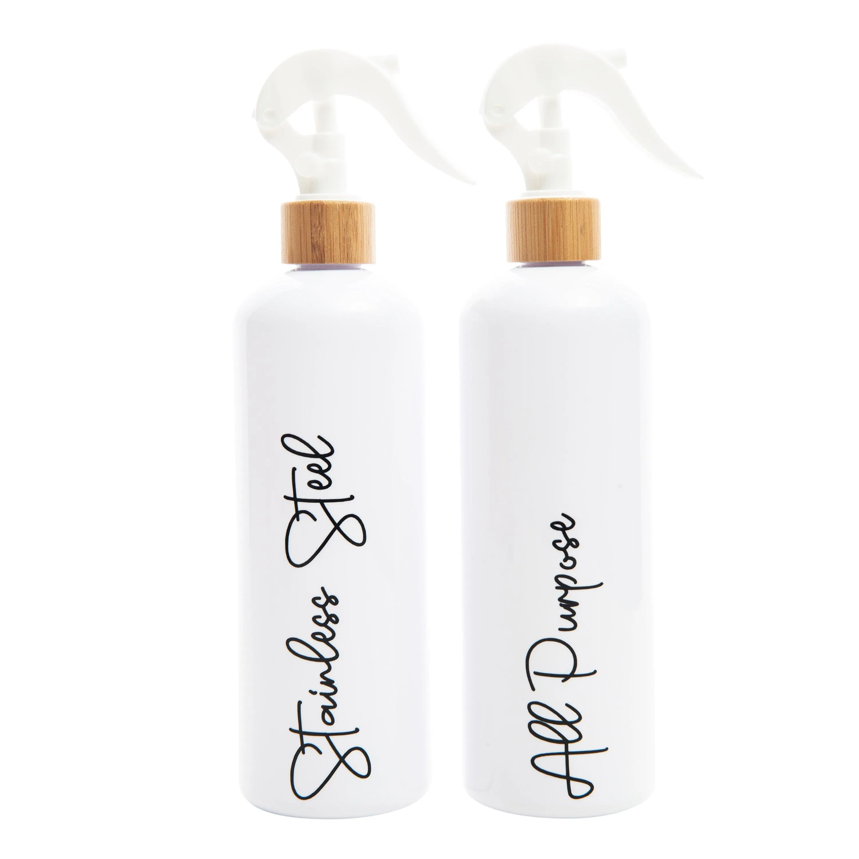 White Spray Bottles with Tray Pack - 500ml