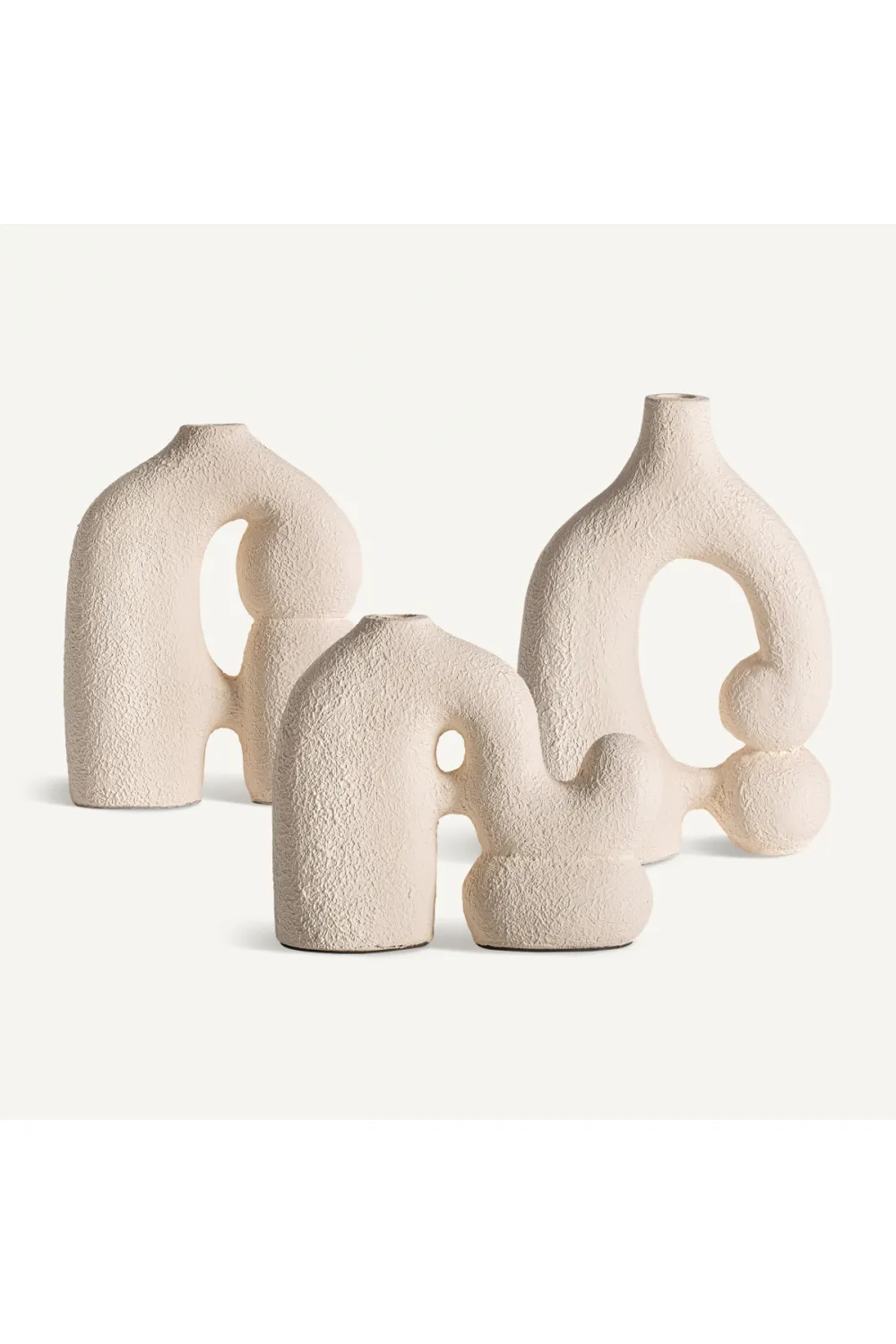 White Terracotta Sculptural Vase | Vical Home Turiff