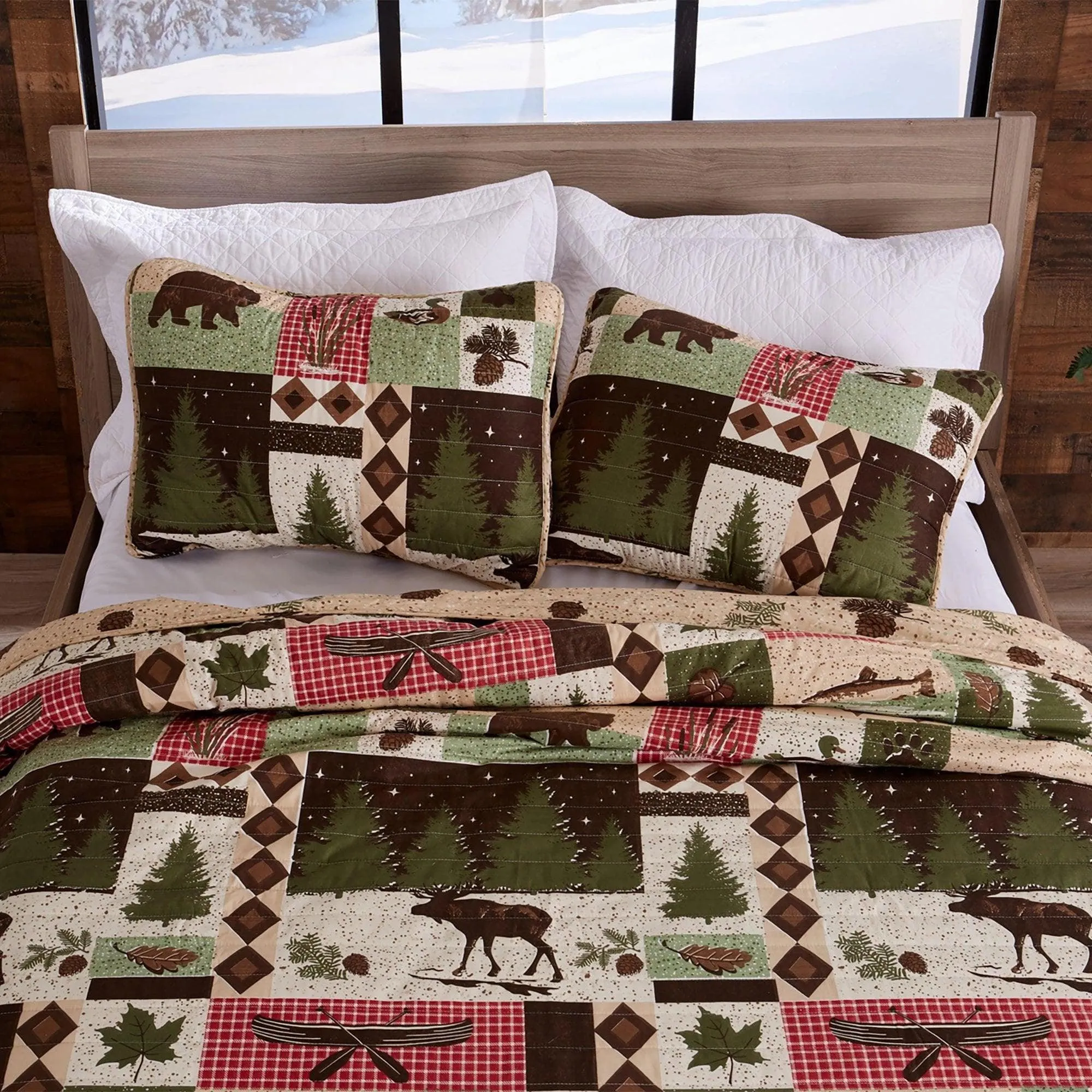 Wild Forest Reversible Quilt Set
