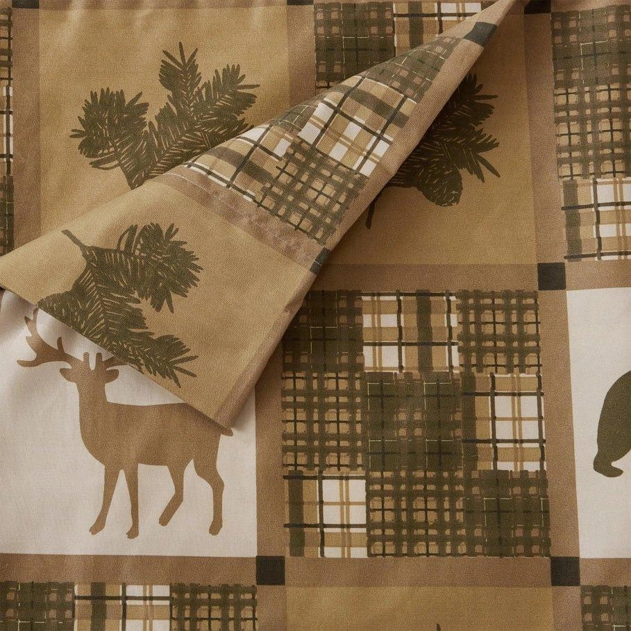 Wildlife and Plaid Lodge Sheets