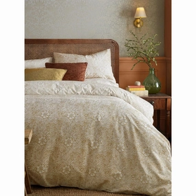 William Morris At Home Marigold Honey Duvet Set Double Bedding,luxury bedding sets