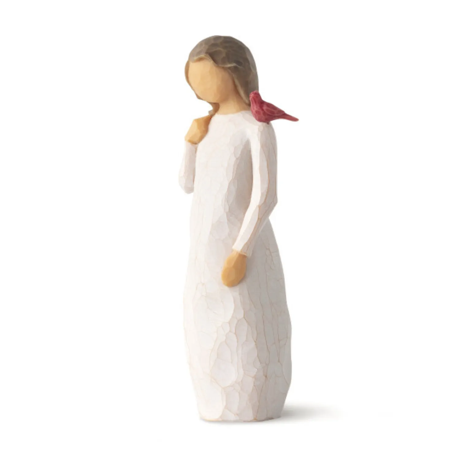 Willow Tree Messenger with Cardinal Figurine Decorative Mirror,Home Decor Mirror