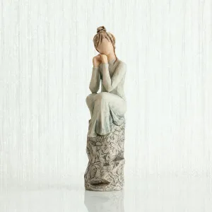 Willow Tree Patience Figurine Decorative Mirror,Home Decor Mirror