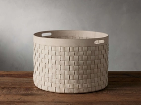 Wilona Nubuck Basket Storage & Organization,closet organization bins