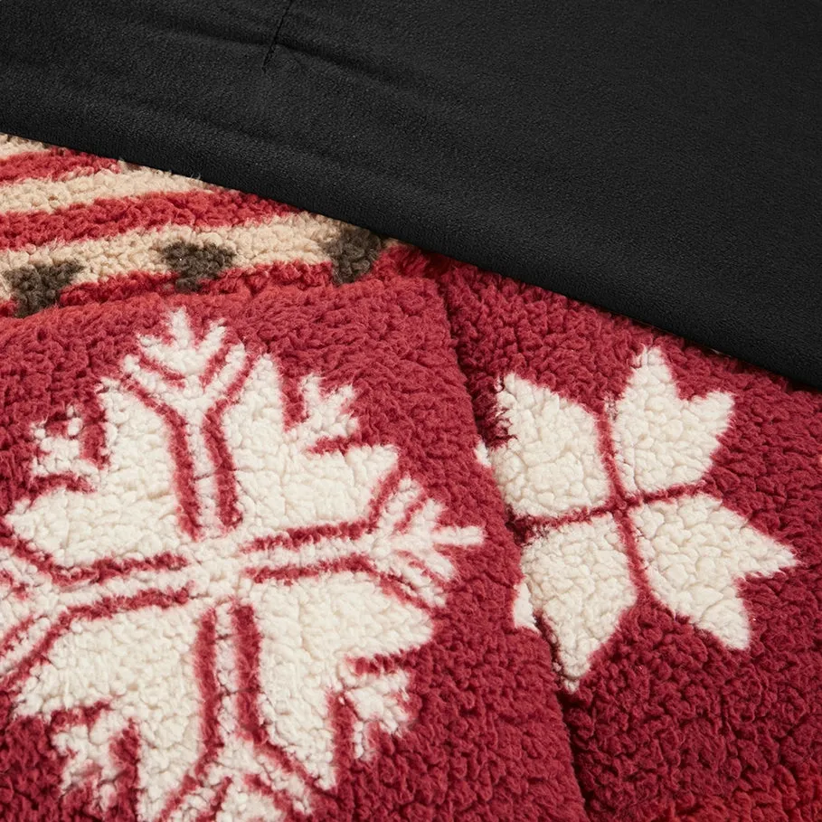 Winter Cabin Sherpa Comforter Set