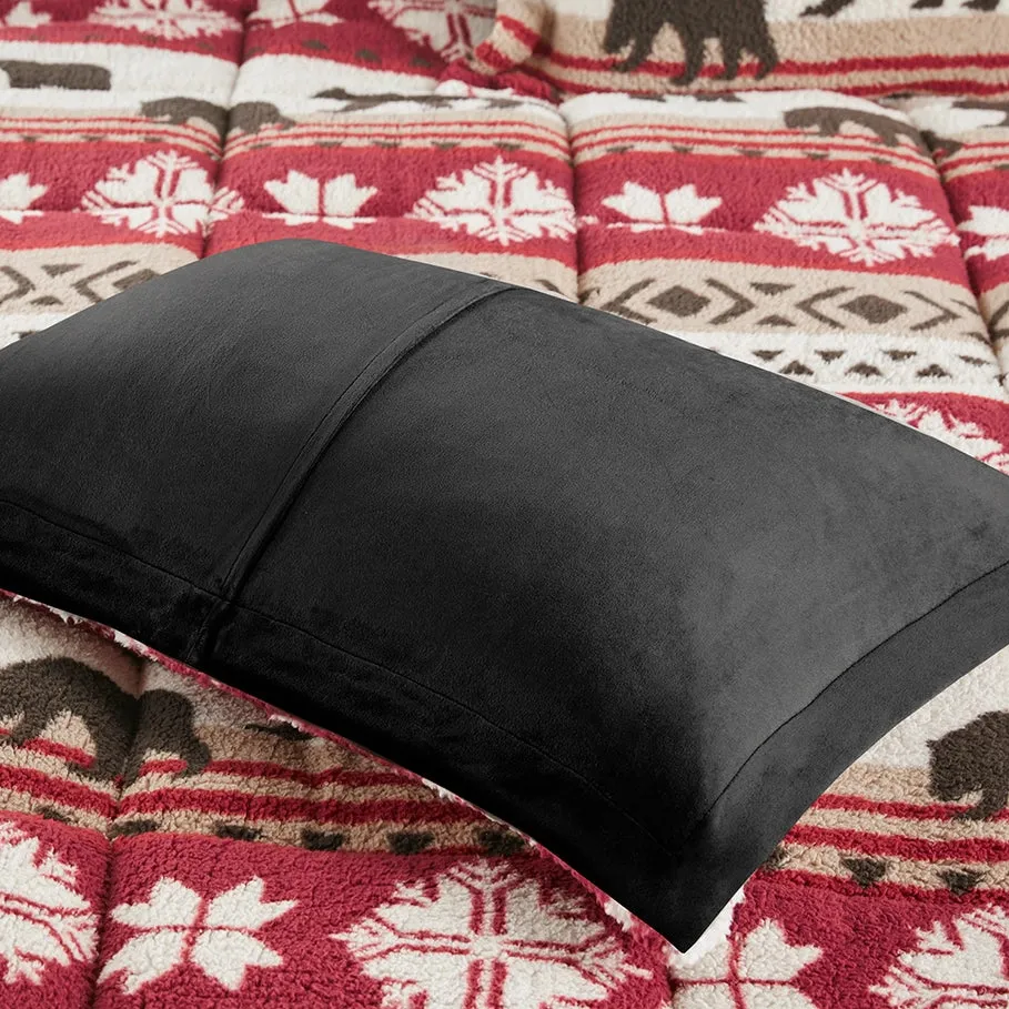 Winter Cabin Sherpa Comforter Set