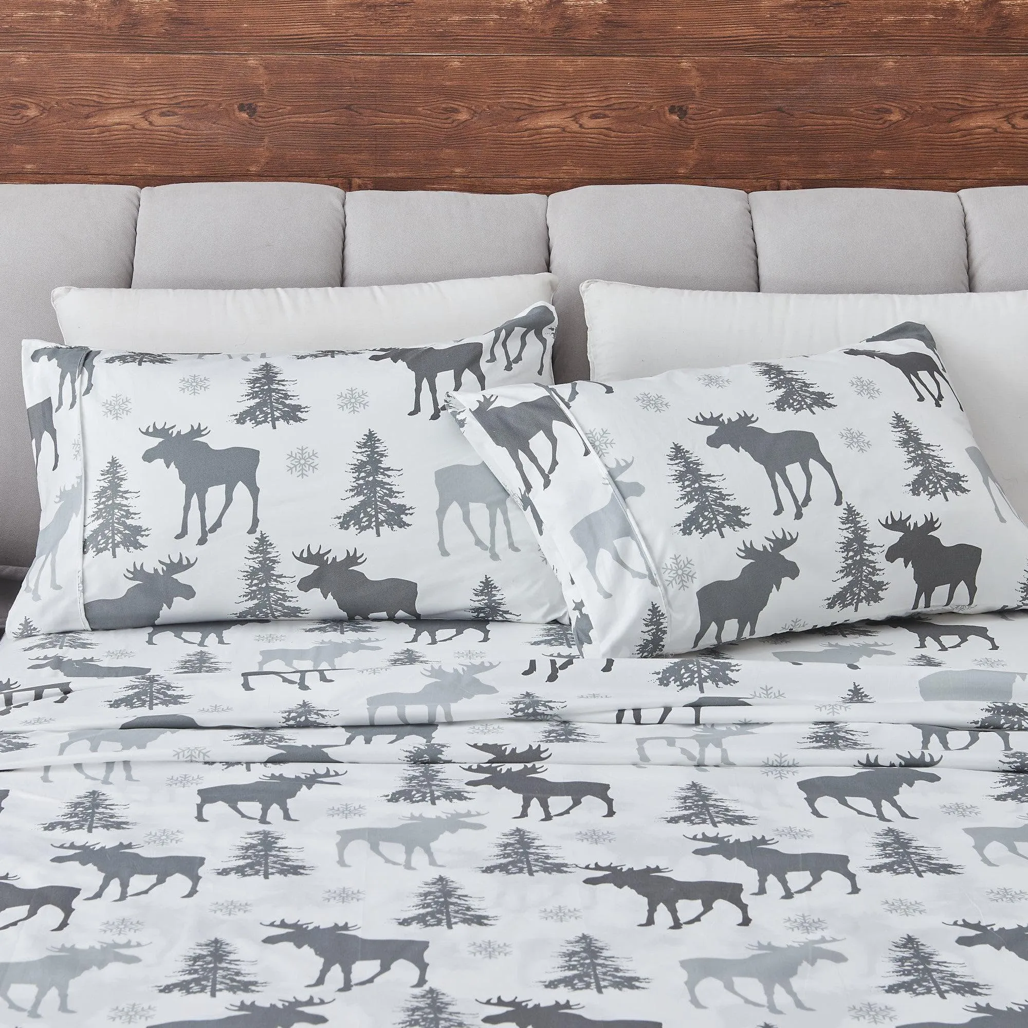 Winter Moose Microfiber Sheet Sets
