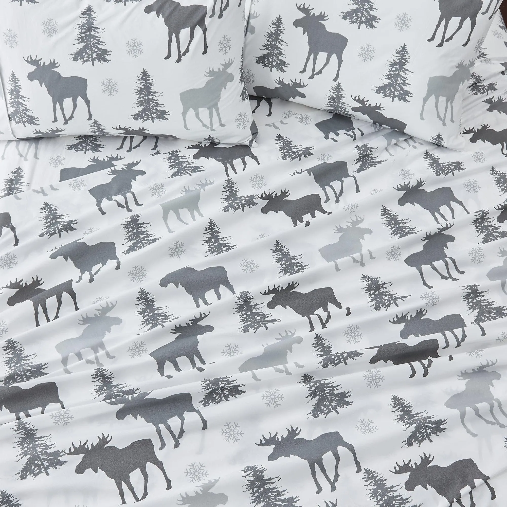 Winter Moose Microfiber Sheet Sets