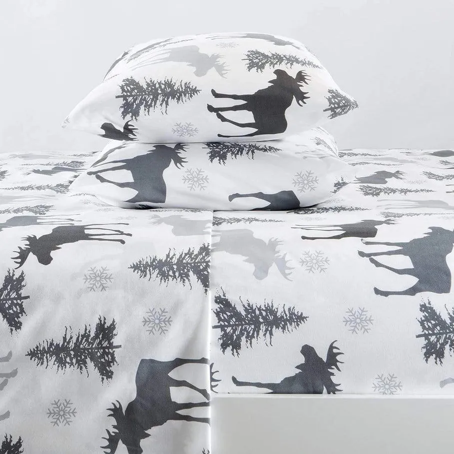 Winter Moose Microfiber Sheet Sets shower bench, bathroom seat