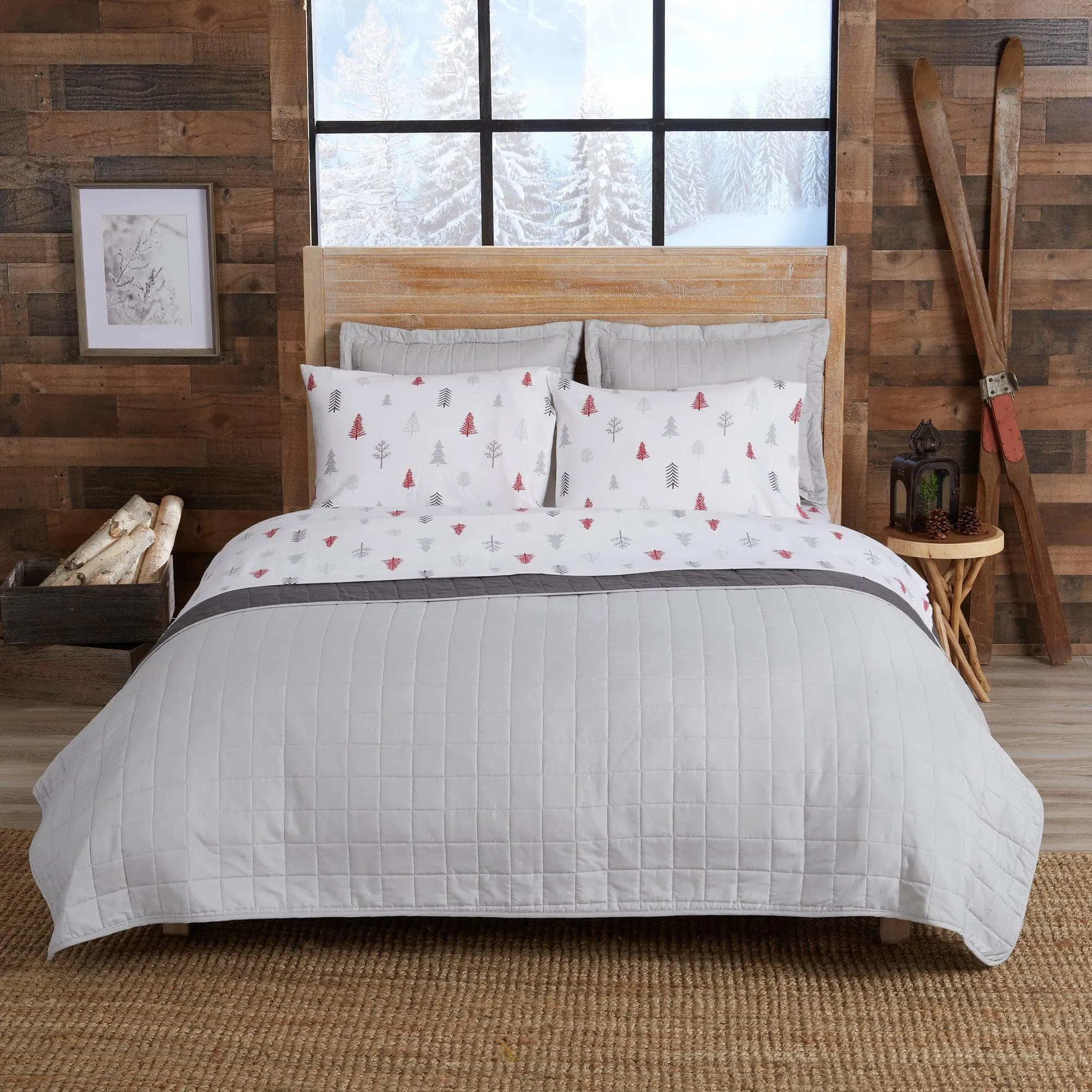 Winter Trees Cotton Sheet Set