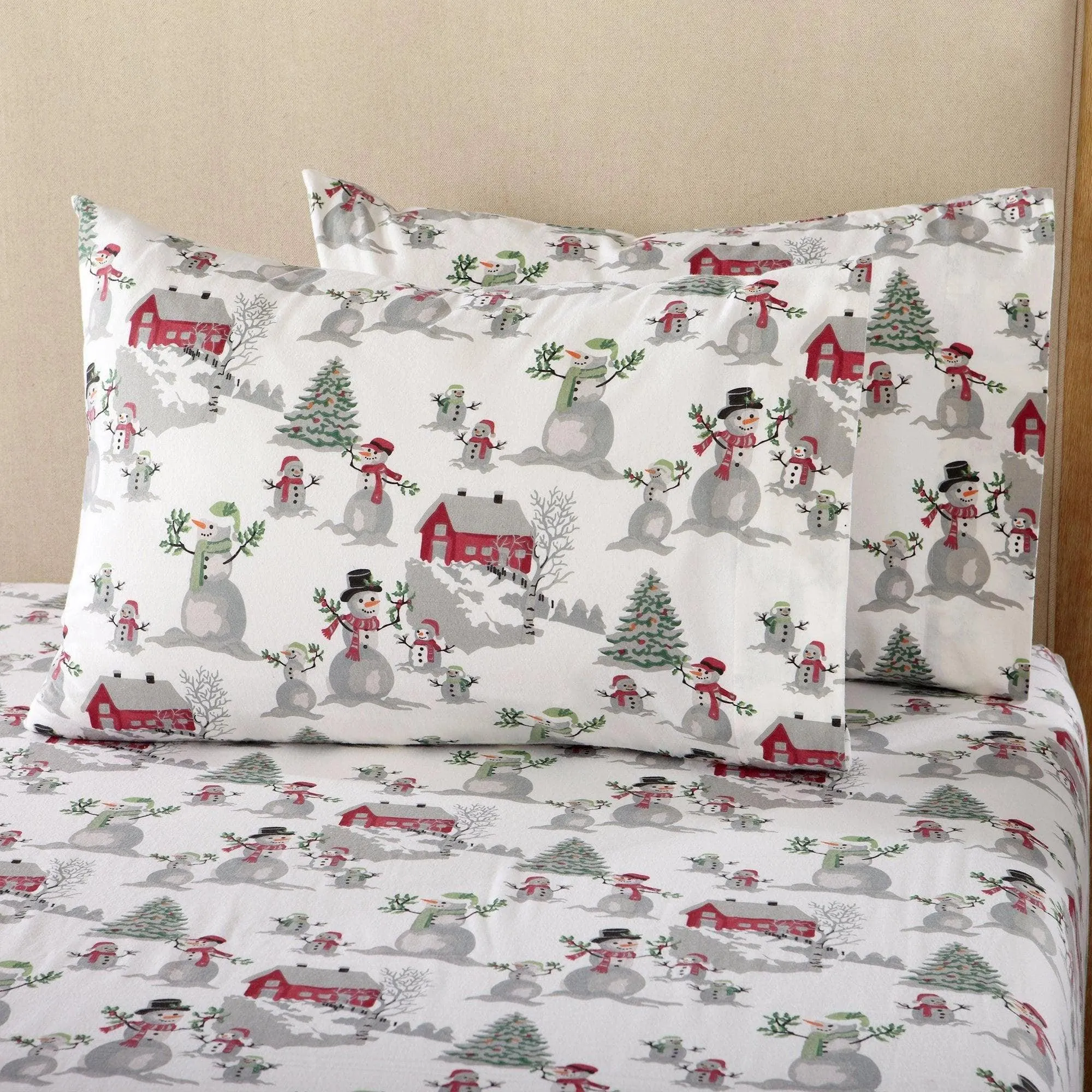 Winter Wonderland Cotton Flannel Sheets