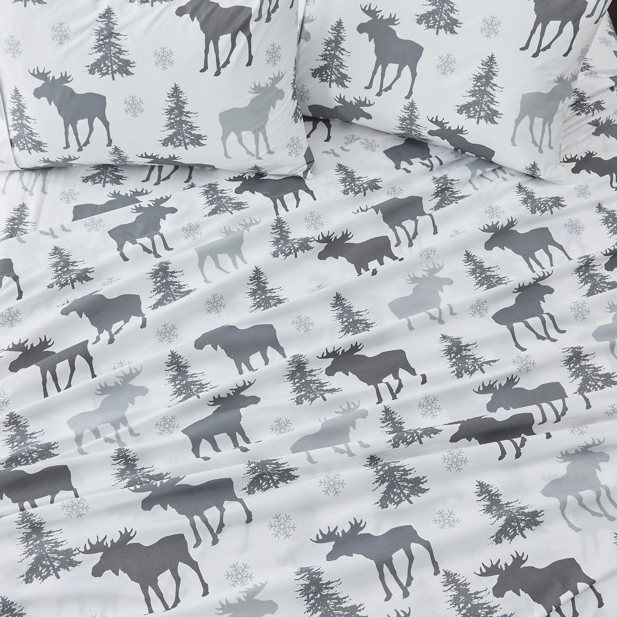 Winter Moose Microfiber Sheet Sets