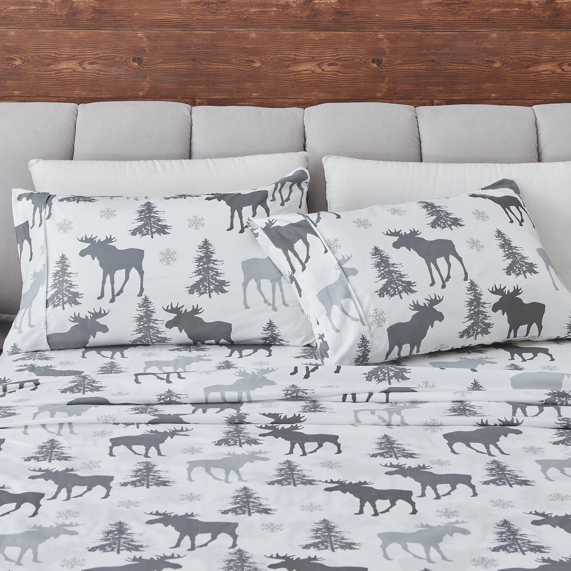 Winter Moose Microfiber Sheet Sets