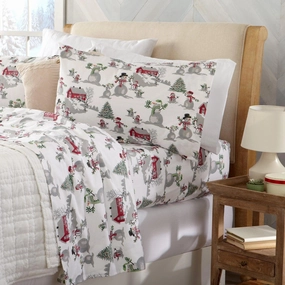 Winter Wonderland Cotton Flannel Sheets luxury bedding, duvet cover
