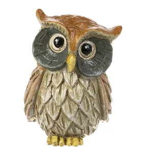 Wise Owl Stone Token Charm Decorative Mirror,Home Decor Mirror