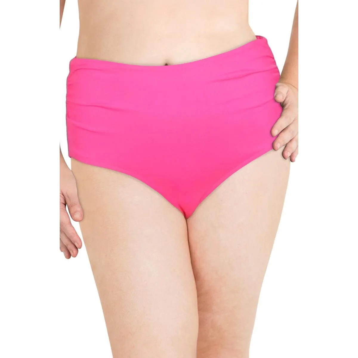 Womens Shirred Bikini Swim Bottom Separates