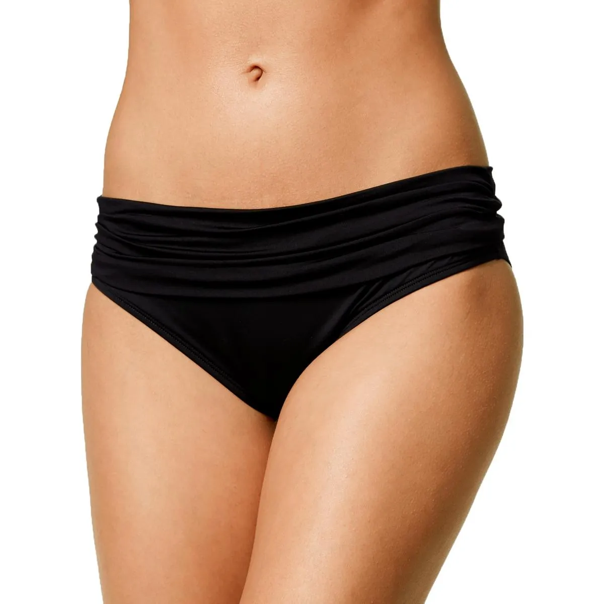 Womens Shirred Nylon Swim Bottom Separates