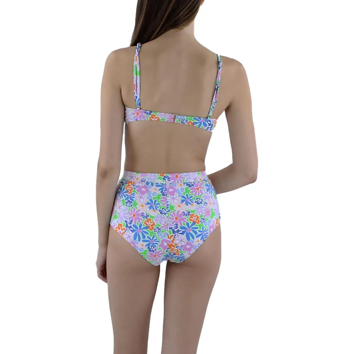 Womens Underwire Floral Bikini Swim top