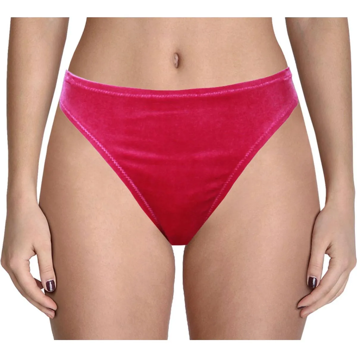Womens Velveteen Bikini Swim Bottom Separates