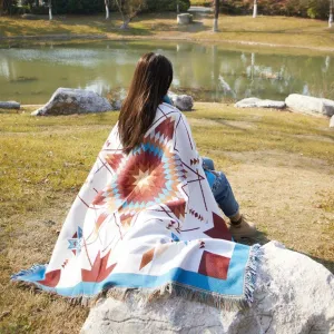 Woven Native Throw Blanket pillow inserts, mattress pad