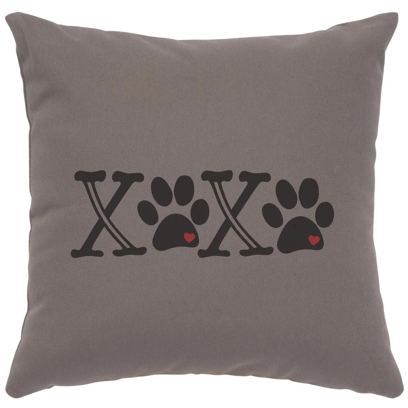 XOXO Paw Print Throw Pillows - 8 Colors
