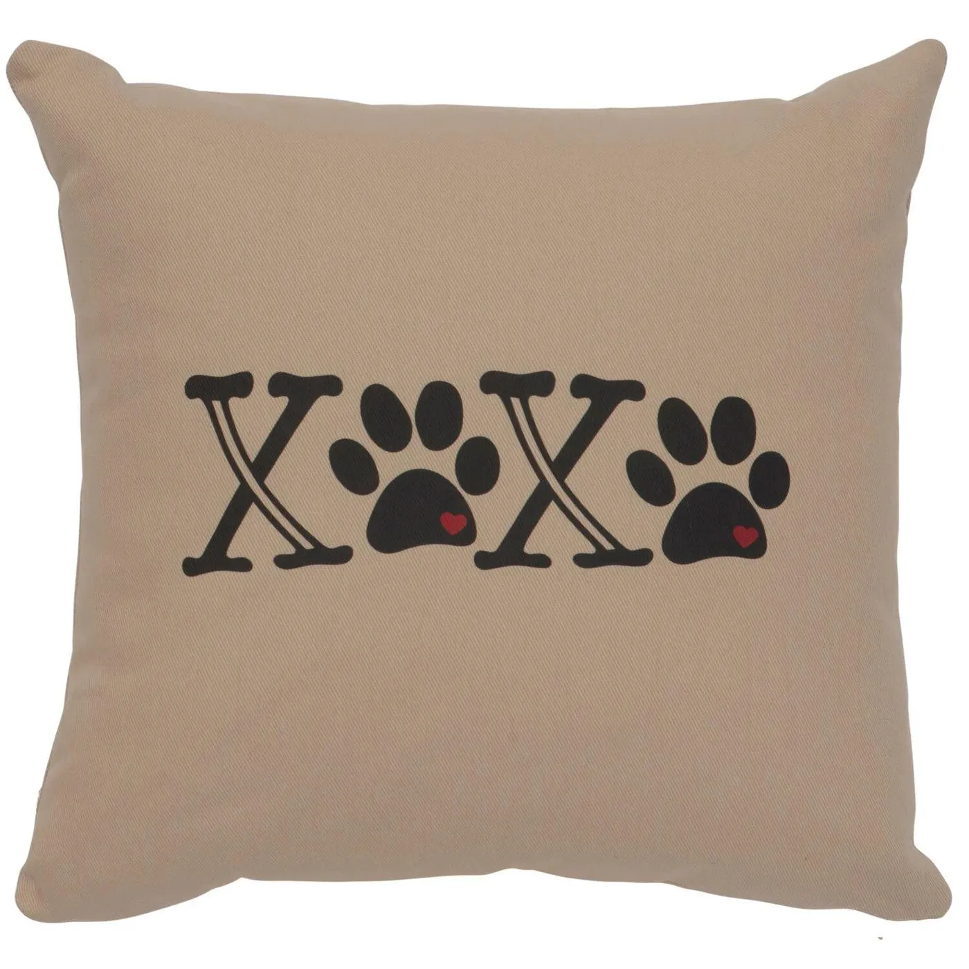 XOXO Paw Print Throw Pillows - 8 Colors