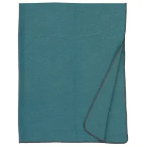 Yara Turquoise Wool Throw Blanket bookcase, standing shelf