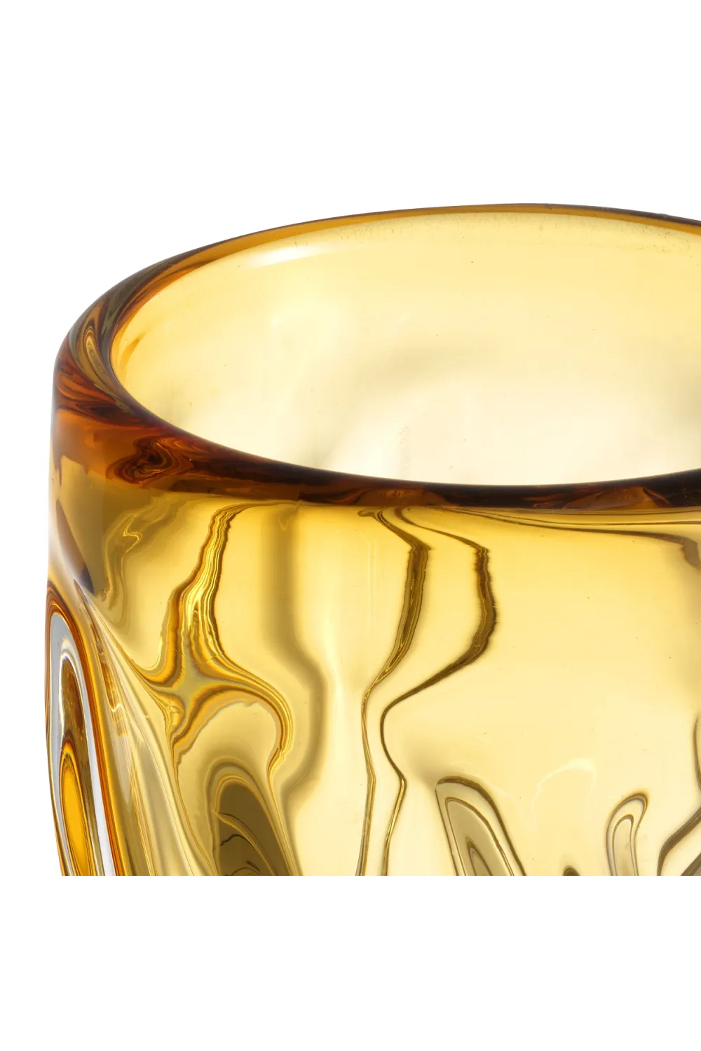 Yellow Hand-Blown Glass Vase | Eichholtz Angelito - L