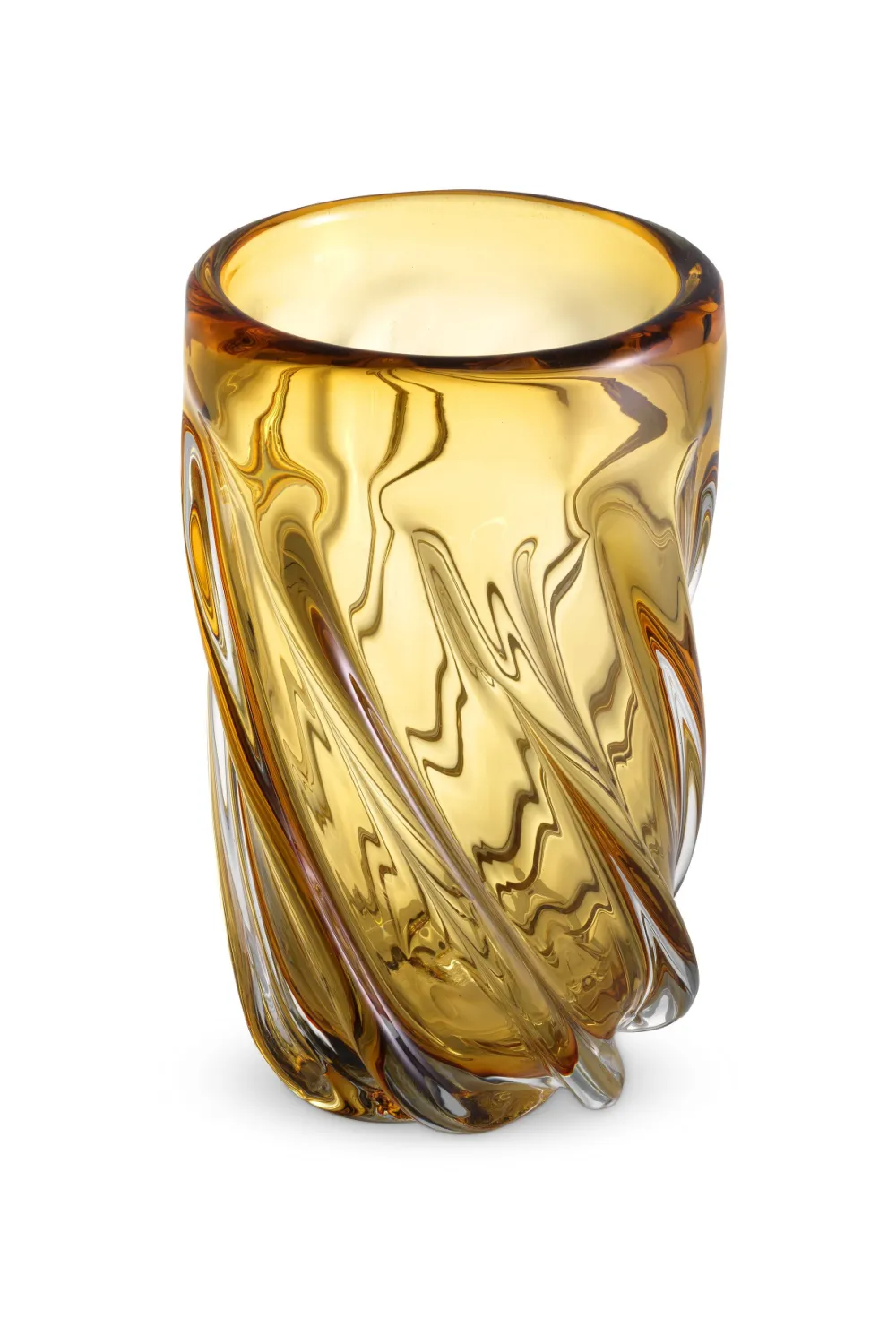 Yellow Hand-Blown Glass Vase | Eichholtz Angelito - L