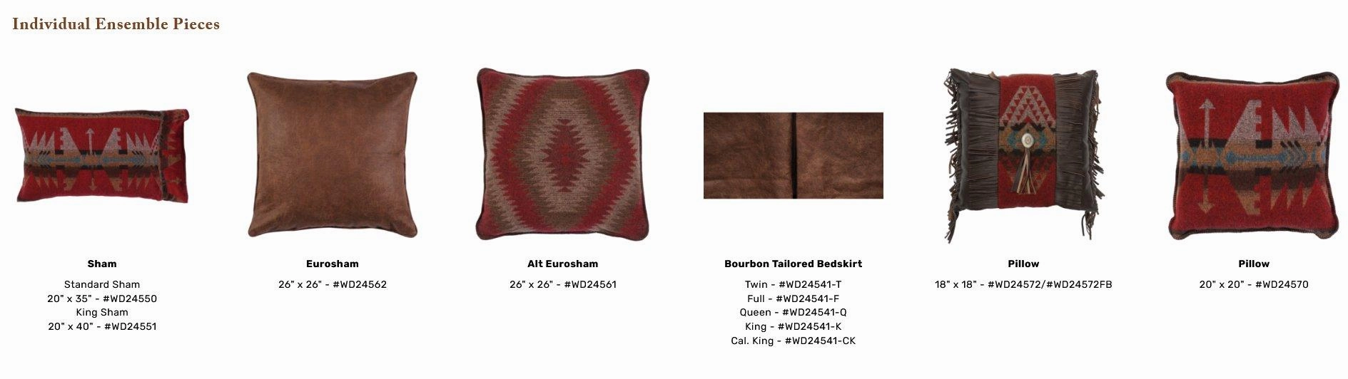 Yosemite Wampum Bedspreads   Ensemble Options