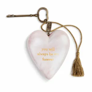 You Will Always Be My Forever Art Heart with Key Decorative Mirror,Home Decor Mirror