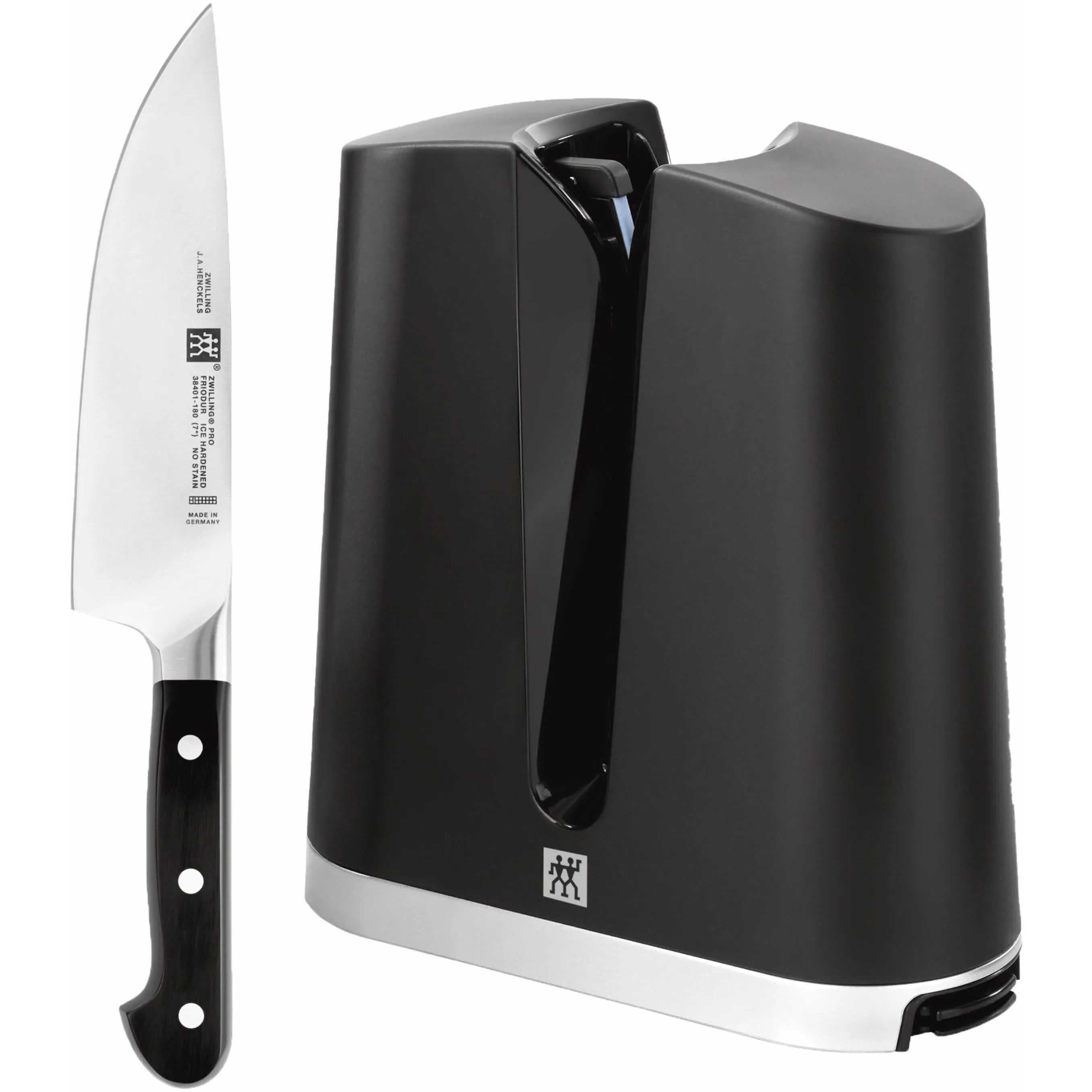 Zwilling 2-Piece V-Edge Sharpener and Pro Chef's Knife Set 1019164 jute rug, burlap rug