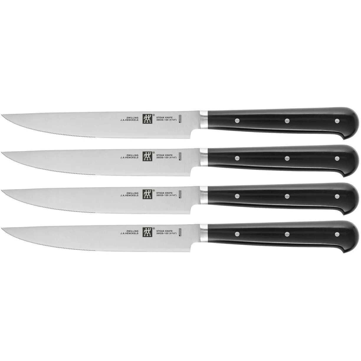 Zwilling 4-Piece Steak Knife Set 39029-002 jute rug, burlap rug