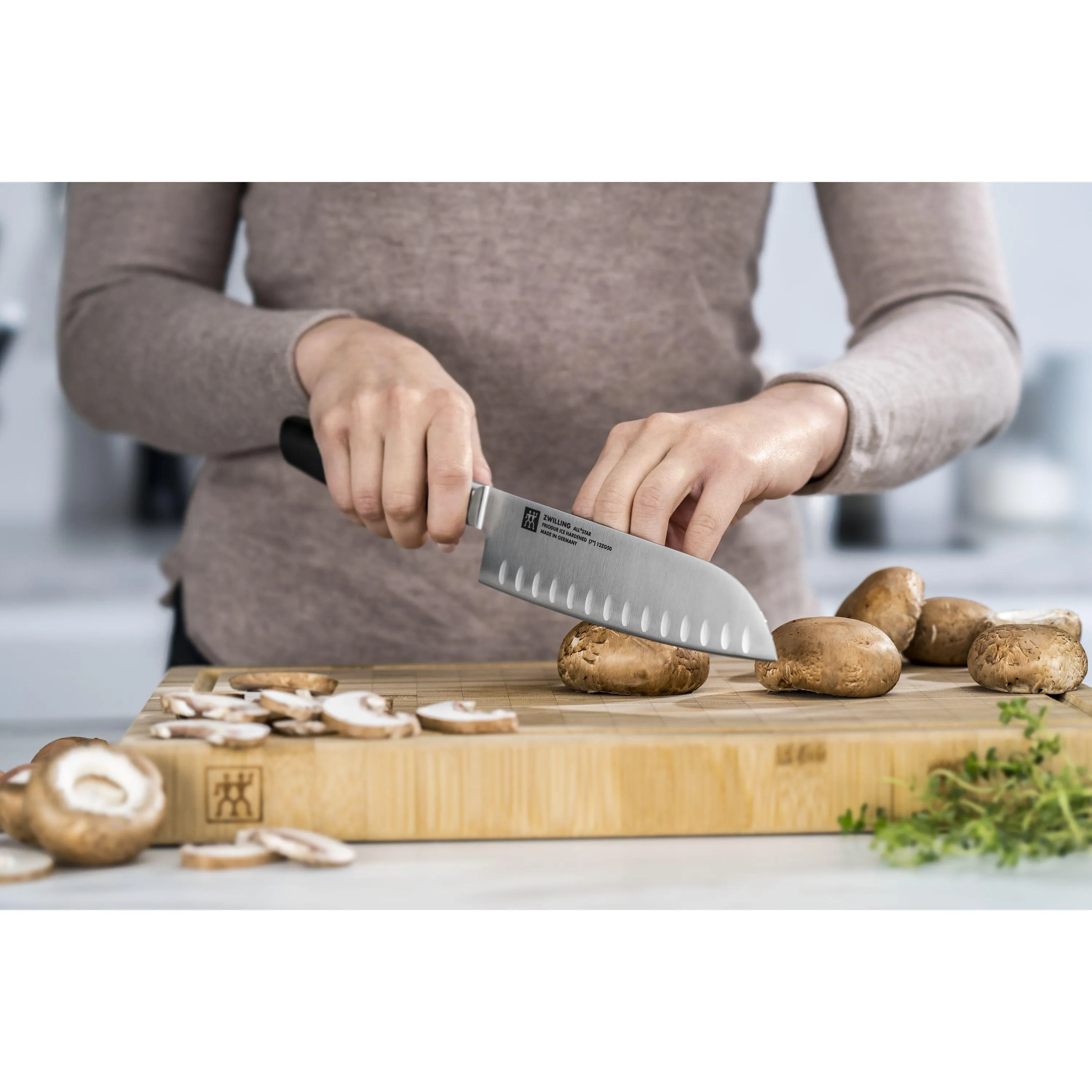 Zwilling 7-inch ALL*STAR Santoku Knife - Sliver Logo 1020801