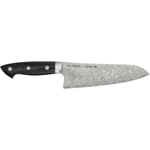 Zwilling 7-inch Kramer Euro Stainless Santoku Knife 1019634 jute rug, burlap rug