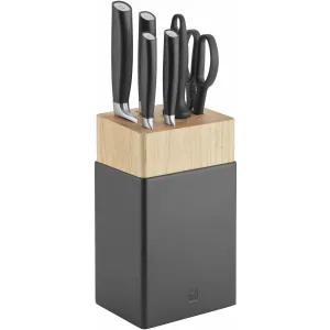 Zwilling 7-Piece ALL*STAR Knife Block Set - Sliver Logo 1022597 jute rug, burlap rug