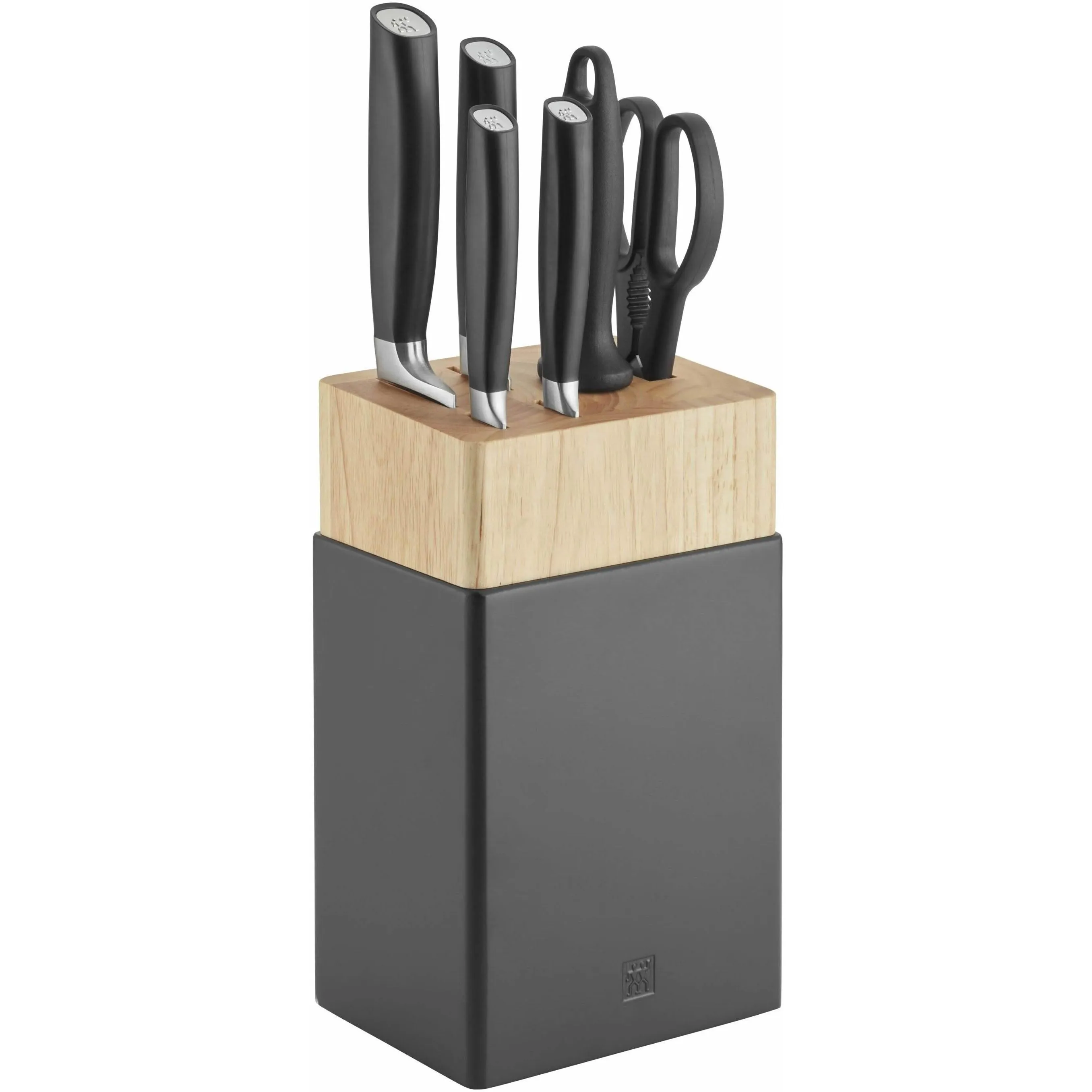 Zwilling 7-Piece ALL*STAR Knife Block Set - Sliver Logo 1022597 jute rug, burlap rug