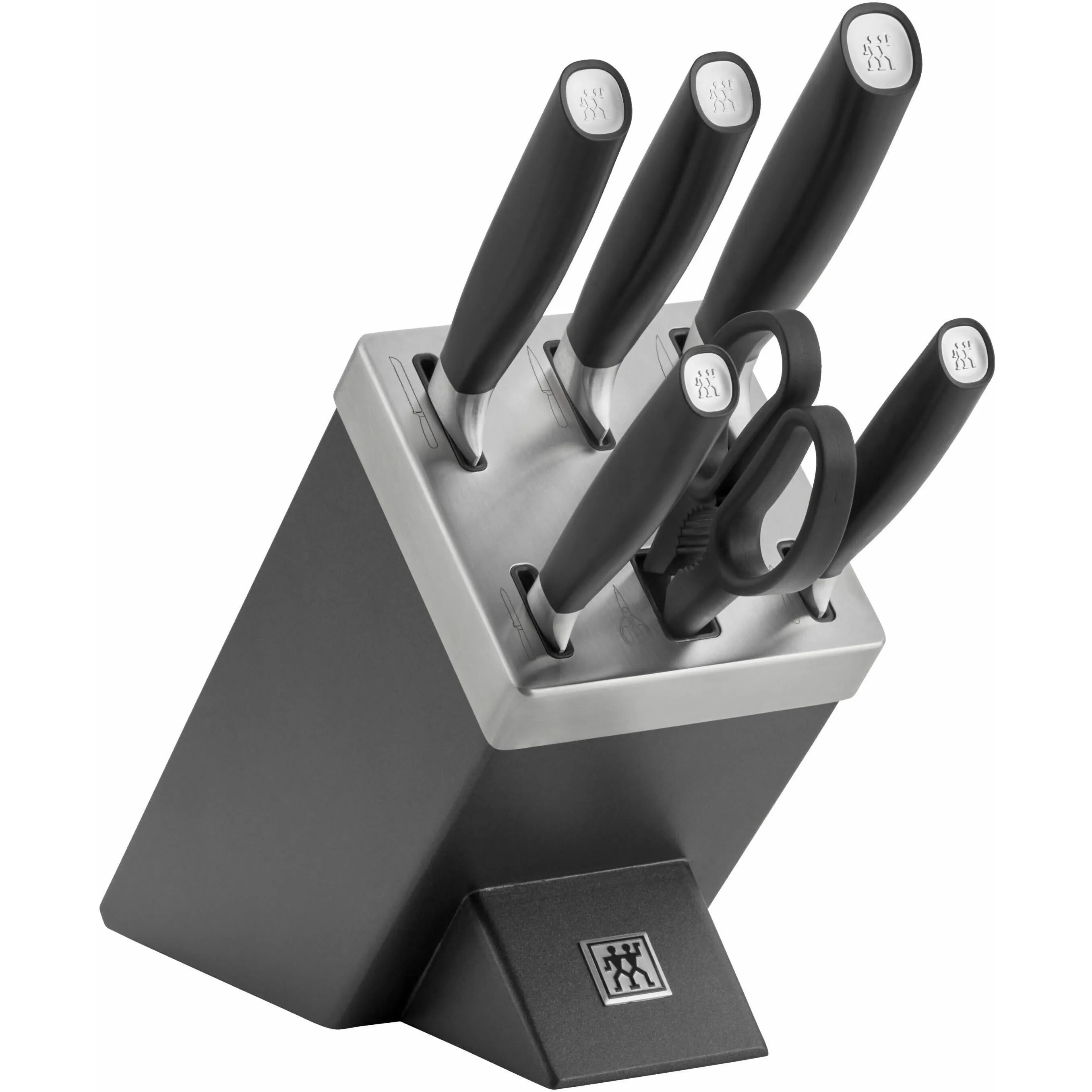 Zwilling 7-Piece ALL*STAR Knife Block Set - Sliver Logo 1022760 jute rug, burlap rug