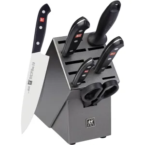 Zwilling 7-Piece Tradition Knife Block Set 1019239 jute rug, burlap rug