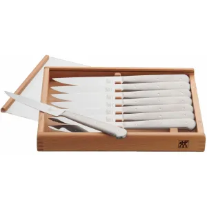 Zwilling 8-Piece Porterhouse Knife Set 1019402 jute rug, burlap rug